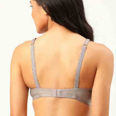 Women Taupe Solid Non-Wired Lightly Padded T-shirt Bra PM-BRA-BK-002A