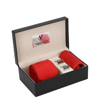 Men Red Solid Accessory Gift Set